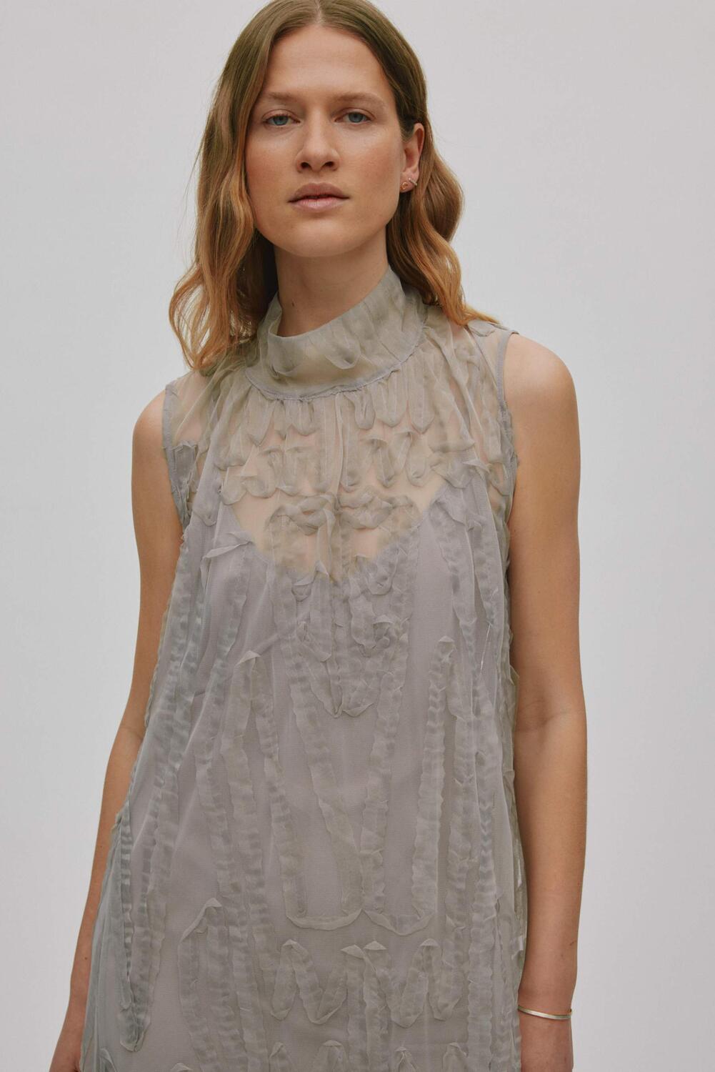 Allison kjole - Silver Grey